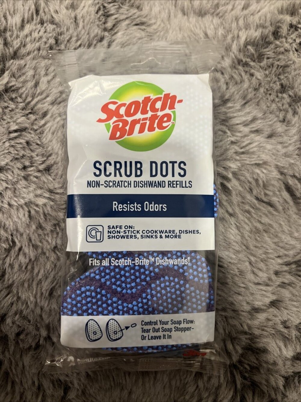 Scotch-Brite Scrub Dots Non-Scratch Dishwand Refill - Unscented - 3ct